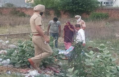 काला संघिया रोड स्थित कांशी नगर के पास मिला व्यक्ति का शव