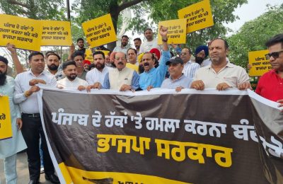 पंजाब सरकार राज्य के पानी की एक बूंद भी दूसरे राज्यों में नहीं जाने देगी – मोहिंदर भगत