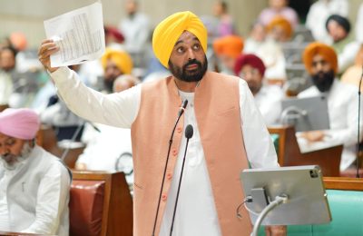 मुख्यमंत्री के नेतृत्व में पंजाब विधानसभा द्वारा नदी जल पर बी.बी.एम.बी. के किसी भी आदेश को न मानने का ऐतिहासिक प्रस्ताव पारित*