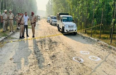 गांव बग्गे कलां में  पुलिस और बदमाशों के बीच मुठभेड़