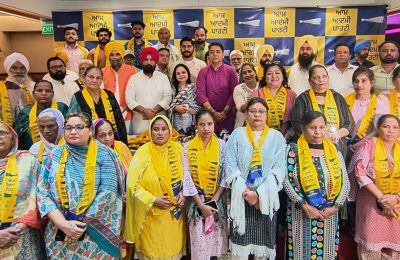 लुधियाना पश्चिम में ‘आप’ को मिला बड़ा समर्थन! कांग्रेस-भाजपा और अकाली दल के सैकड़ों समर्थक पार्टी में शामिल*
