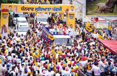 आप का ‘विजय’ रोड शो: काम की राजनीति को वोट देने के लिए लुधियाना वेस्ट को दिल से शुक्रिया*