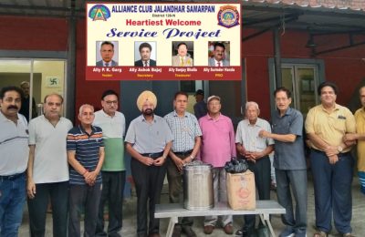 अलायंस क्लब जालंधर समर्पण ने सिविल अस्पताल जालंधर में सभी पेशेंट  को करवाया नाश्ता
