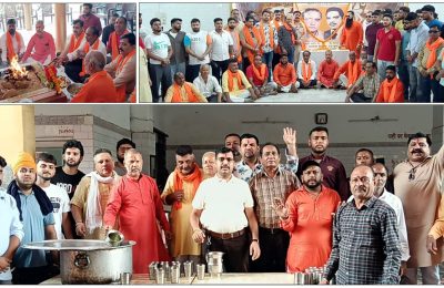 शिव सेना पंजाब ने मनाया प्रो. रमाकांत जलोटा एवं वीर विनोद गुप्ता का 38वां बलिदान दिवस