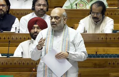 अमित शाह बोले  बैसरन घाटी में 26 लोगों की जान लेने वाले आतंकी ढेर”