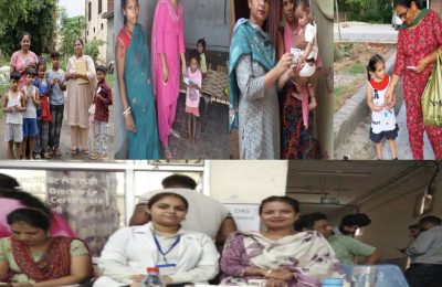 दस्त की रोकथाम हेतु ओआरएस पैकेट और जिंक की गोलियाँ दी जा रही हैं