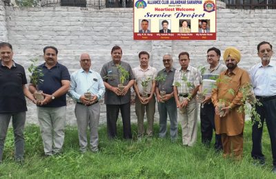 अलायंस क्लब जालंधर समर्पण ने किया तीसरा पौधारोपण*
