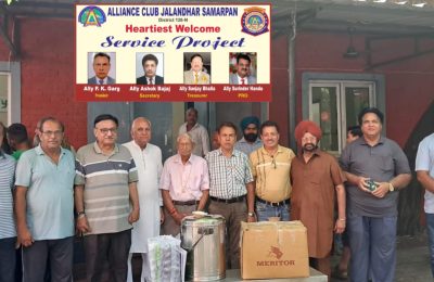 अलायंस क्लब जालंधर समर्पण ने सिविल अस्पताल, जालंधर में सभी पेशेंट को करवाया नाश्ता*