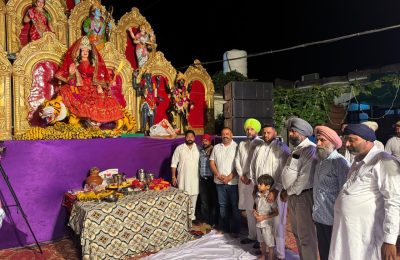 पूर्व सांसद सुशील रिंकू ने शाहकोट में भगवती जागरण में लगाई हाजिरी*