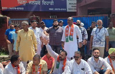 दिल्ली मे हारी आप पंजाब मे पुलिस का इस्तेमाल कर भाजपा की बढ़ती लोकप्रियता से घबराई-सुशील शर्मा