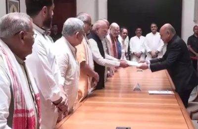 उपराष्ट्रपति उम्मीदवार सीपी राधाकृष्णन का नामांकन दाखिल