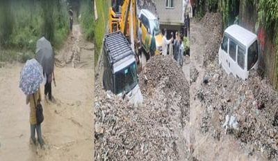 हिमाचल प्रदेश में ऑरेंज अलर्ट के बीच भारी बारिश, जगह जगह बादल फटने से तबाही