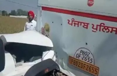 सुखबीर सिंह बादल के काफिले के साथ एक बड़े हादसे की खबर ने मचाया हडकम्प