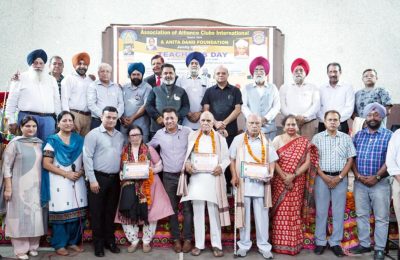 एसोसिएशन ऑफ एलायंस क्लब इंटरनेशनल  जिला126-ऐन ने 66 शिक्षको को सन्मानित किया*