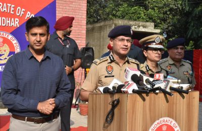 डी.जी.पी. द्वारा जालंधर में इंटेलीजेंट ट्रैफिक मैनेजमेंट सिस्टम के पहले चरण की शुरुआत
