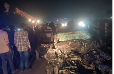 मध्यप्रदेश के उज्जैन जिले में देर रात दर्दनाक सड़क हादसा