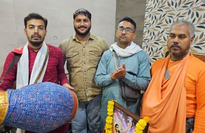 राधे राधे माधव, माधव राधे,राधे राधे माधव, माधव राधे, संकीर्तन से झूमे उजाला नगर निवासी