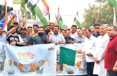 भाजपा मंडल 5 ने युवा साथियों सहित “रन फॉर यूनिटी” में की शिरकत*