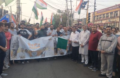 भाजपा जालंधर शहरी ने सरदार वल्लभभाई पटेल की 150वीं जयंती पर रन फॉर यूनिटी सरदार@150 का किया आयोजन*