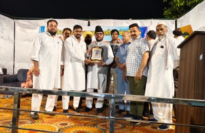 पंजाब में आई बाढ़ पीड़ितों की मदद के लिए नईम खान एडवोकेट को किया गया सम्मानित…….