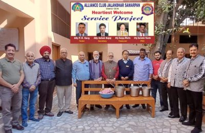 अलायंस क्लब जालंधर समर्पण ने पिंगलवाड़ा मखदूम पुरा में लगाया लंगर*