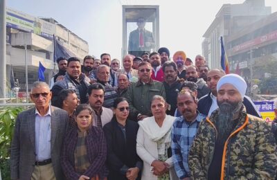 ਅੱਜ ਜਿਲਾ ਕਾਂਗਰਸ ਕਮੇਟੀ ਸ਼ਹਿਰੀ ਜਲੰਧਰ ਵਲੋ ਸੰਵਿਧਾਨ ਨਿਰਮਾਤਾ ਡਾ ਭੀਮ ਰਾਓ ਅੰਬੇਡਕਰ ਜੀ ਦਾ ਪ੍ਰੀਨਿਰਵਾਣ ਦਿਵਸ ਮਨਾਇਆ ਗਿਆ