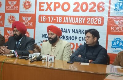 ਫਾਰਚੂਨ ਐਗਜ਼ੀਬਿਟਰ ਮਸ਼ੀਨ ਟੂਲ, ਹੈਂਡ ਟੂਲ, ਆਟੋਮੇਸ਼ਨ ਅਤੇ ਇੰਜੀਨੀਅਰਿੰਗ ਤਕਨਾਲੋਜੀ ਪ੍ਰਦਰਸ਼ਨੀ ਦਾ ਆਯੋਜਨ ਕਰ ਰਹੇ ਹਨ ਜੋ 16 ਤੋਂ 18 ਜਨਵਰੀ ਤੱਕ ਜਲੰਧਰ ਵਿੱਚ ਆਯੋਜਿਤ ਕੀਤੀ ਜਾ ਰਹੀ ਹੈ।