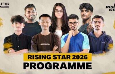 पहले साल की शानदार सफलता के बाद, क्राफ्टन इंडिया भारत के ईस्पोर्ट्स क्रिएटर पाइपलाइन को मजबूत करने के उद्देश्य से फिर लेकर आया ‘राइजिंग स्टार प्रोग्राम 2026’