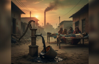 शुगर मिल की लापरवाही से पूरे गांव मे फ़ैला काला पीलिया