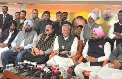 भारत–अमेरिका व्यापार समझौता किसानों के हित सुरक्षित रखते हुए देश की तरक्की के लिए नया रनवे – सुनील जाखड़*