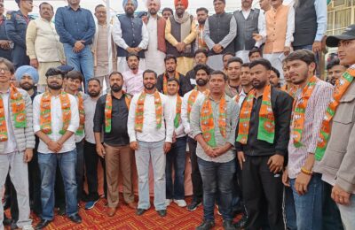 पंजाब के युवाओं ने प्रधानमंत्री नरेंद्र मोदी के विज़न पर जताया विश्वास, भाजपा में हुए शामिल