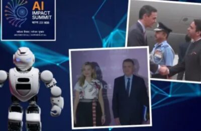 दिल्ली पहुंचे स्पेन के राष्ट्रपति पेड्रो सांचेज