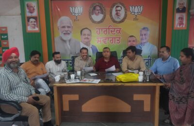 बदलाव रैली को लेकर 7 मार्च को अश्विनी शर्मा आएंगे जालंधर