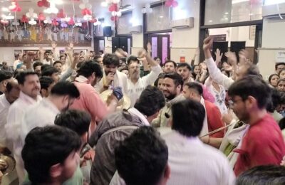 श्री चैतन्य महाप्रभु राधा माधव मंदिर प्रताप बाग में गौर पूर्णिमा एवं होली महोत्सव बड़े धूमधाम से मनाया गया