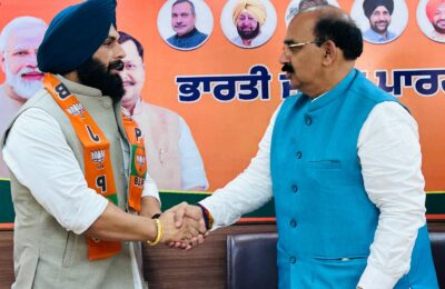 कांग्रेस नेता सौरव खुल्लर भाजपा में शामिल