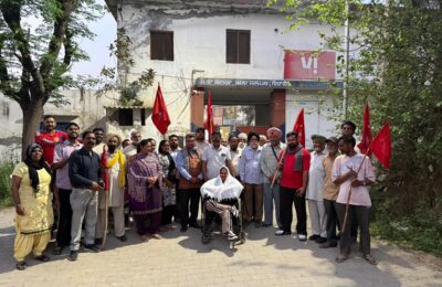 ਪੇਂਡੂ ਮਜ਼ਦੂਰ ਯੂਨੀਅਨ ਵਲੋਂ ਥਾਣੇ ਅੱਗੇ ਲਗਾਏ ਮੋਰਚੇ ਨੂੰ ਪਿਆ ਬੂਰ*