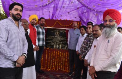 कैबिनेट मंत्री मोहिंदर भगत ने नई दाना मंडी की अप्रोच रोड का किया उद्घाटन