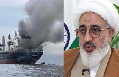 हॉर्मुज़ जलडमरूमध्य में दो भारतीय झंडे वाले जहाजों पर फायरिंग