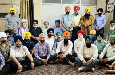 13 ਅਪ੍ਰੈਲ ਨੂੰ ਨਿਕਲ ਰਹੇ ਵਿਸ਼ਾਲ ਖ਼ਾਲਸਾ ਮਾਰਚ ਦੇ ਸਬੰਧ ਵਿੱਚ ਹੋਈ ਵਿਸੇਸ ਮੀਟਿੰਗ    ਅੱਜ ਗੁਰਦੁਆਰਾ ਰਾਮਗੜੀਆ