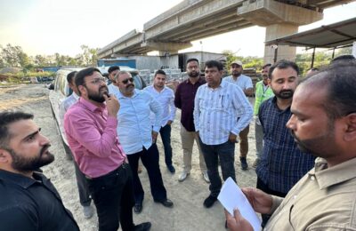 पूर्व सांसद सुशील कुमार रिंकू ने एनएचएआई अधिकारियों के साथ जालंधर में रिंग रोड का निरीक्षण किया*