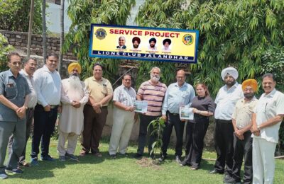 लांयस क्लब जालंधर ने  पृथ्वी दिवस (Earth Day) को पर्यावरण संरक्षण के संदेश के साथ मनाया*