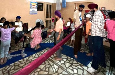 ਗੁਰਦੁਆਰਾ ਗੁਰਦੇਵ ਨਗਰ ਵਿਚ ਲੱਗਾ  5 ਰੋਜਾ ਦਸਤਾਰ ਸਿਖਲਾਈ ਕੈਂਪ।