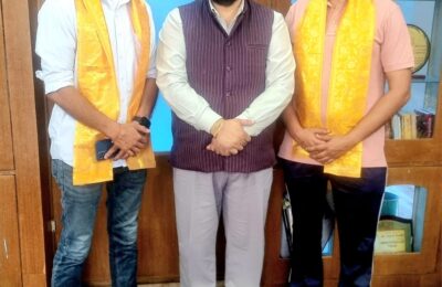 ਅੱਜ ਸ੍ਰੀ ਗੁਰੂ ਰਵਿਦਾਸ ਜੀ ਮਹਾਰਾਜ ਦੇ 650ਵੇਂ ਪ੍ਰਕਾਸ਼ ਪੁਰਬ ਸਬੰਧੀ ਰਾਜੇਸ਼ ਬਾਘਾ ਦੀ ਵਿਸ਼ੇਸ਼ ਮੀਟਿੰਗ ਵਿਜੇ ਕੁਮਾਰ ਸਹਿਜਲ ਅਤੇ ਜਰਨੈਲ ਸਿੰਘ ਨਾਲ ਹੋਈ*