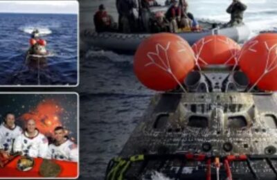 इतिहास रचकर चंद्रमा के पास से लौटे अंतरिक्ष यात्री, NASA के आर्टेमिस-2 का सफल स्प्लैशडाउन