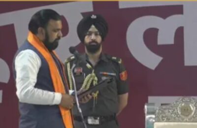 बिहार के नए CM बने सम्राट चौधरी, विजय चौधरी और बिजेंद्र प्रसाद यादव डिप्टी CM, तीनों ने ग्रहण की शपथ