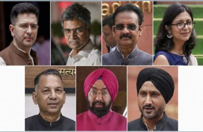 राज्यसभा के सभापति ने AAP के 7 सांसदों के BJP में विलय को मंजूरी दी