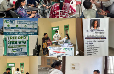 बैसाखी के पावन अवसर पर टीम अमृतकेयरगिवर्स (NGO) एवं यूनिटी क्रिटिकल केयर एंड मल्टी स्पेशियलिटी हॉस्पिटल द्वारा अमृतकेयरगिवर्स सेंटर, 60 न्यू मॉडल टाउन में निःशुल्क मेडिकल चेक-अप कैंप का आयोजन किया गया।