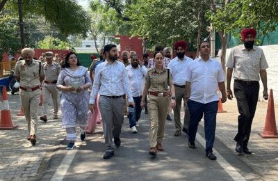 मुख्यमंत्री भगवंत सिंह मान की ‘शुक्राना यात्रा’ के तहत कल सुबह 8 बजे जालंधर सेंट्रल से विशेष कार्यक्रम, नितिन कोहली, डीसी वरजीत वालिया व पुलिस कमिश्नर धनप्रीत कौर ने किया निरीक्षण