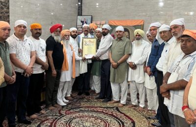 धार्मिक संस्थाओं के विकास के लिए पंजाब सरकार प्रतिबद्ध : कैबिनेट मंत्री मोहिंदर भगत