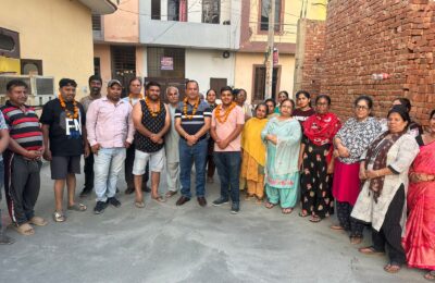वार्ड नंबर 57 के गुरु रामदास एंक्लेव में नई सड़कों का निर्माण कार्य शुरू हुआ
